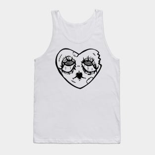 heart with droppy eyes Tank Top